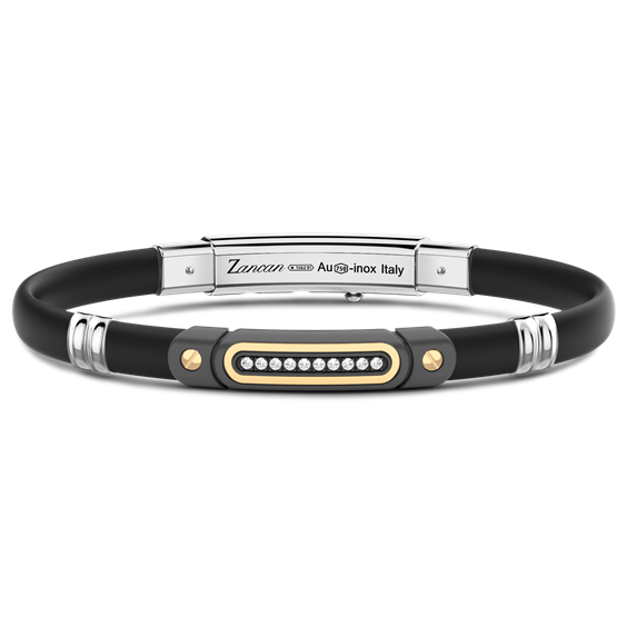 Bracelet Zancan Man Eternity Titanium in Titanium Diamante 0.15 Ct ETB153G - ETB153G